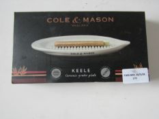 Cole & Mason - Keele Ceramic Grater Plate - Boxed.