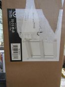 Asab - 3-Tier White Storage Trolley - Boxed.