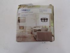 RelaxDays - Stainless Steel 10 x 4.5cm Door Stopper - Boxed.