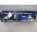 Edutoys - Terrestrial Telescope Zoom 45x 40mm - Boxed.