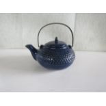 Hobnail Infuser Teapot Azure Blue - Good Condition.