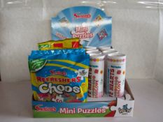 2x Swizzels - Mini Puzzles ( 8x Love Hearts 50-Pc Puzzle 5x Refreshers Choos 50pc Puzzles 10x