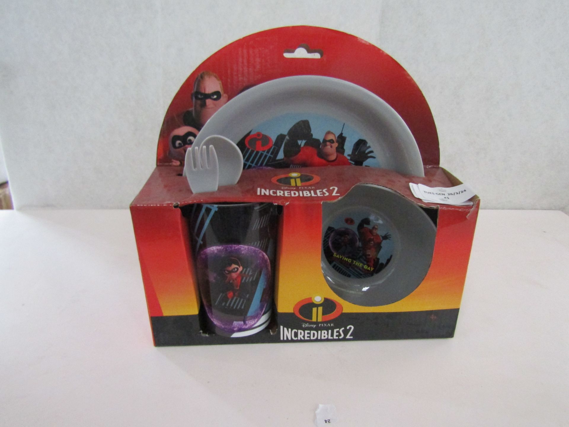 Incredibles 2 - Childrens 5-Piece Dinner Set - Boxed.