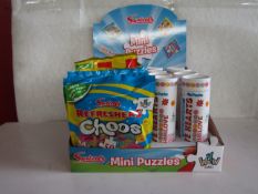 2x Swizzels - Mini Puzzles ( 8x Love Hearts 50-Pc Puzzle 5x Refreshers Choos 50pc Puzzles 10x