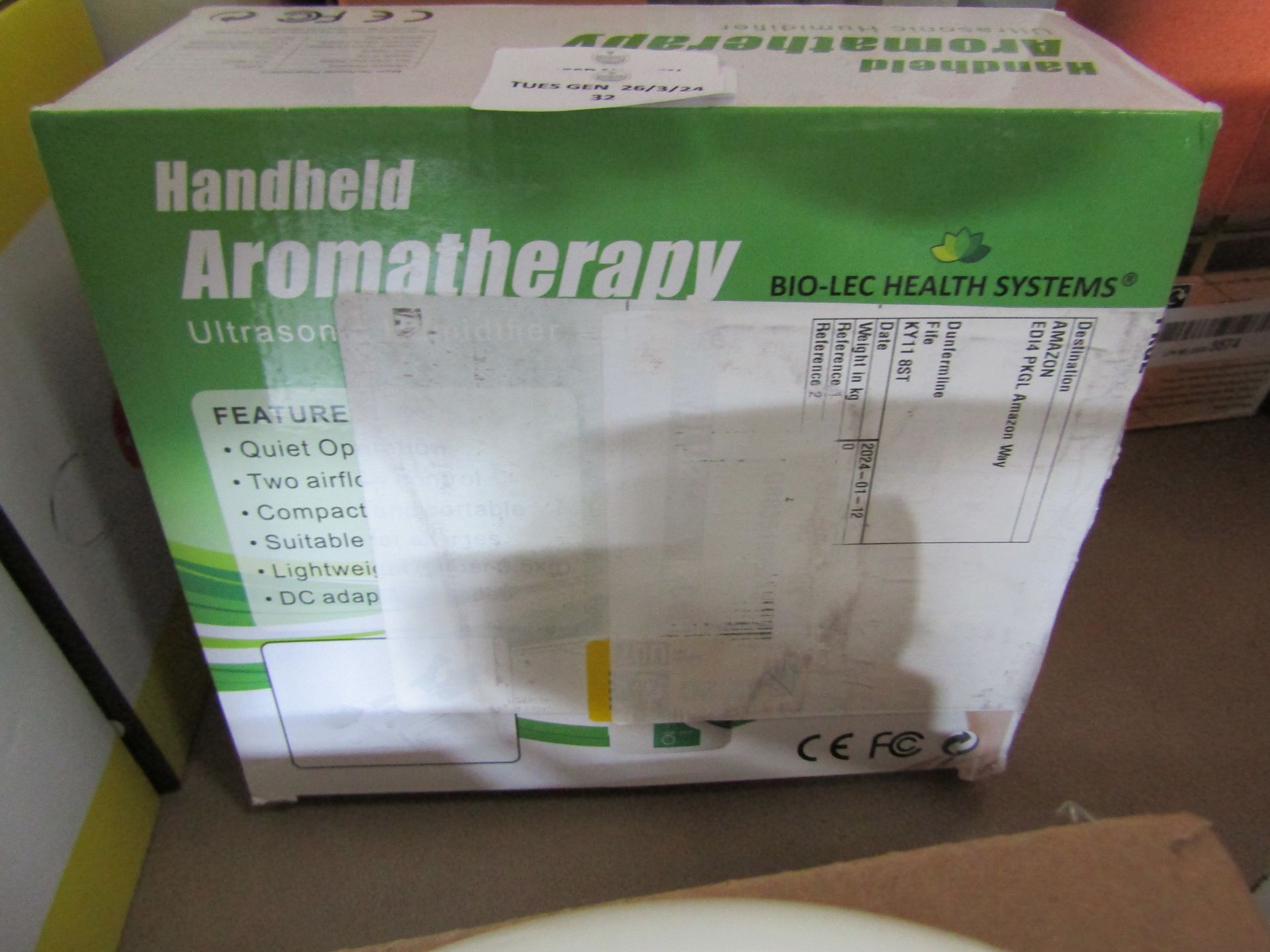 Handheld Aromatherapy Ultrasonic Dehumidifier - Unchecked & Boxed.