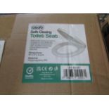 Asab - Soft Closing White Toilet Seat - Good Condition & Boxed.