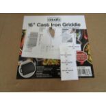 Asab - 16" Cast Iron Griddle Plate - Boxed.