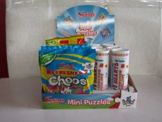 Swizzels - Mini Puzzles ( 8x Love Hearts 50-Pc Puzzle 5x Refreshers Choos 50pc Puzzles 10x Drumstick