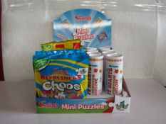 Swizzels - Mini Puzzles ( 8x Love Hearts 50-Pc Puzzle 5x Refreshers Choos 50pc Puzzles 10x Drumstick