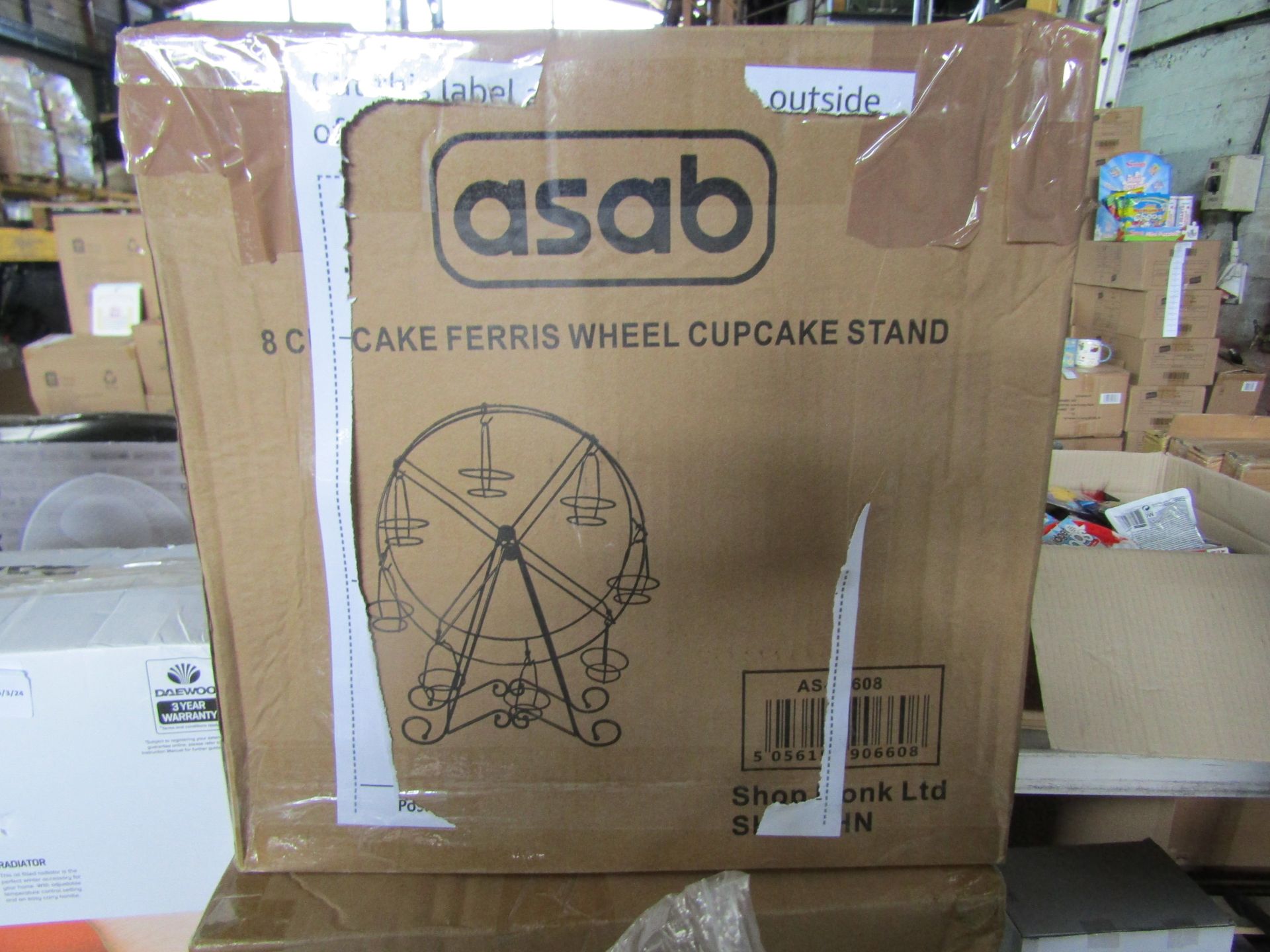 Asab - 8-Cupcake Ferris-Wheel Stand - Unchecked & Boxed.