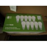 Pack of 10 Lightnum A60ÿ E27 13w LED light bulbs, new and boxed