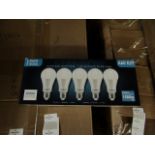 Pack of 5 Stanbow A60 E27 13w LED light bulbs, new and boxed