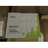 Pack of 6 Ledya A60ÿ E27 13w LED light bulbs, new and boxed