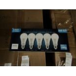 Pack of 5 Stanbow A60 E27 13w LED light bulbs, new and boxed