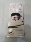 Luxury Fetish Collar With Leash, New & Boxed