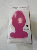 Aphrodisia Large Anal Plug - New & Boxed - Picked At Random Pink/Black.