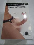 Aphrodisia Silicone Hollow Curved Strap-On Dong 6.7" - New & Boxed.