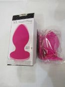 Xl Anal Plug With Vibration, Colours May Vary, New & Boxed.