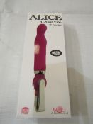 Alice Waterproof G-Spot Vibe 20-Function - New & Boxed.