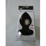 Aphrodisia XL Anal Plug, Black - New & Boxed.