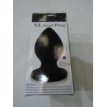 Aphrodisia XL Anal Plug, Black - New & Boxed.