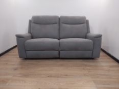 Morgan 3 Seater Power Recliner Grey Kuka Black Plastic Feet Kuka RRP 899 Endurance Morgan Fabric