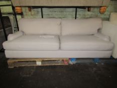 Dusk Hampshire 3 Seater Sofa - Light Grey RRP 899