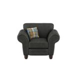 County Club Chair Rodeo Black Winnie Check Aqua Dark Foam RRP 530County Club ChairCounty Club