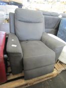 Endurance Morgan Power Recliner Chair Grey Kuka Black Plastic Feet Kuka RRP 696 The Endurance Morgan