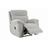 Cloud Manual Recliner Armchair Cloud Plain Silver All Over No Wood2 RRP 600 Cloud Manual Recliner