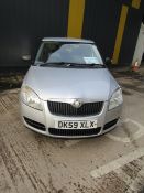 Skoda Fabia 1.2i HTP60, 124,322 miles (unchecked), MOT until 4th October 2024, V5 present, has