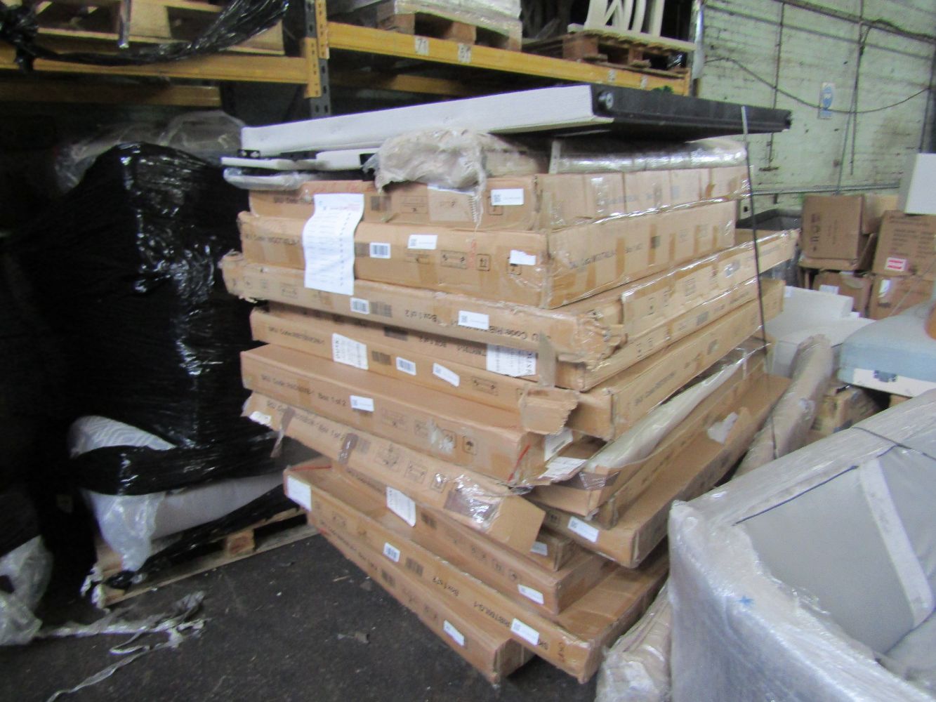 Upcyclers BER furniture pallet auction from big brands such as SCS, Swoon, Oak Furniture Land and more
