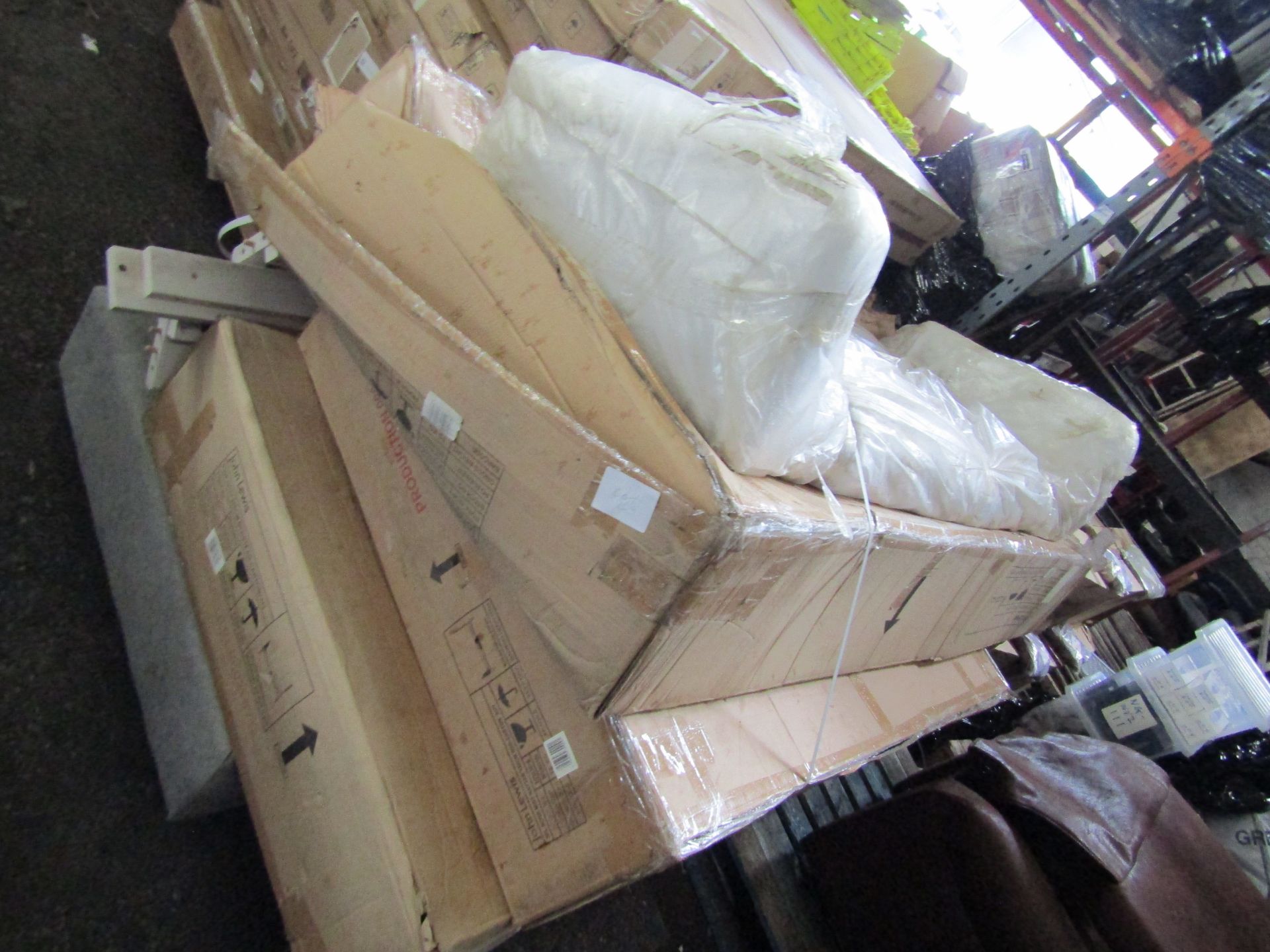 Pallet of JL parts/returns. Unmanifested & unchecked by us