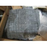 Approx 4 Packs containing 8 Mosaic Grey Slate Tiles - See Image For Design.