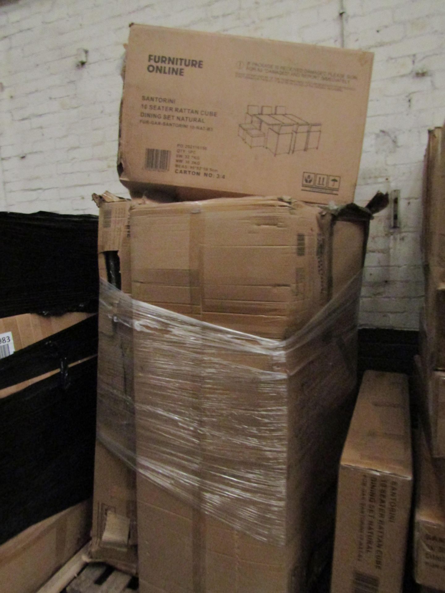 Approx 20 pallets of Mixed rattan parts, these are odd packs to Santorini, Barcelona and Algarve - Image 10 of 16