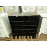 6 Drawer Dresser, Black RRP 300