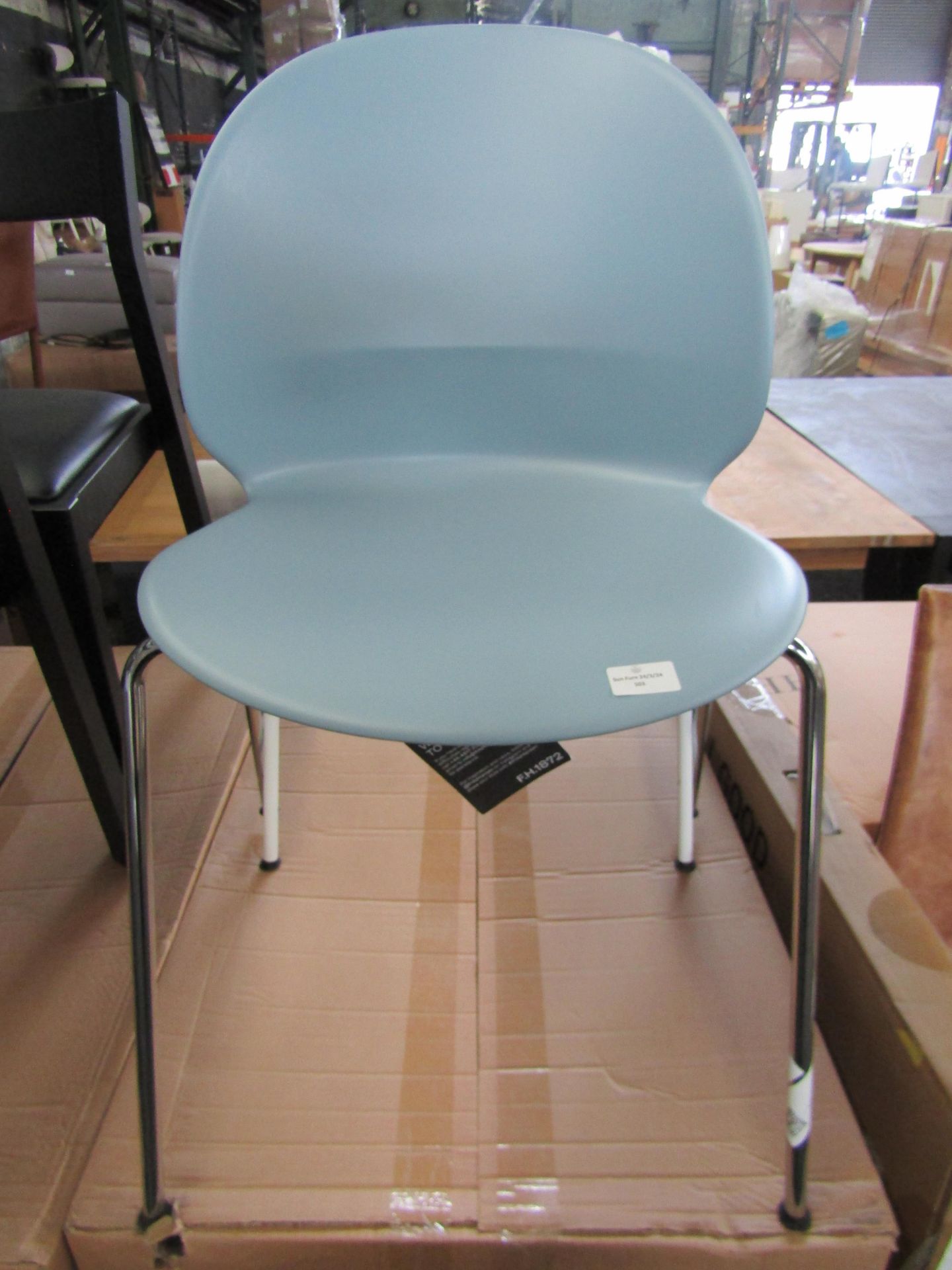 Heals NO2 Recycle light blue chair RRP 319 NO2 Recycle light blue chair Designed by Japanese