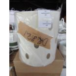 Diamante Lampshade Ivory - Different Shades Of Cream. Size: H22.5 x D19.5 x Deep 11.5cm Max Bulb