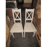 Oak Furnitureland Kemble Painted Chair with Dappled Beige Fabric Seat (Pair) RRP 380.00 About the