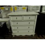 5 Drawer Dresser, White RRP 250