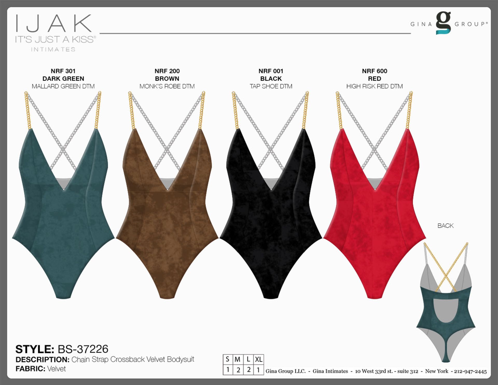 4x pallets containing a total of 6156x IJAK body suits in various colours and sizes, all new and