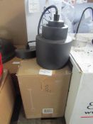 Black Pendant Light - New & Boxed (NO CODE)