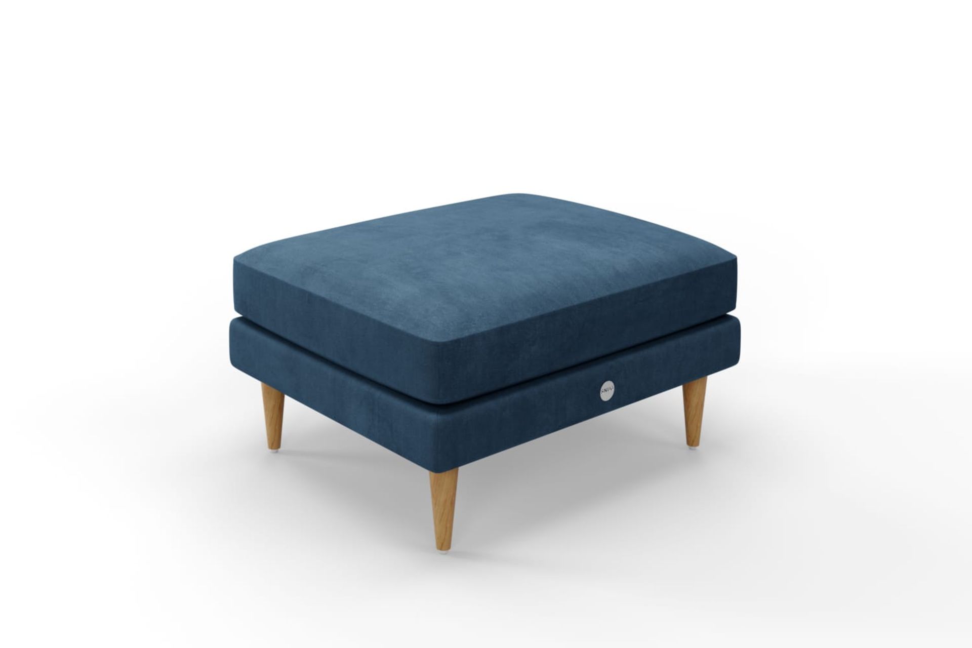 Snug The Big Chill Footstool Blue Steel Velvet & Brown Feet RRP 399About the Product(s)Snug The