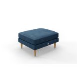 Snug The Big Chill Footstool Blue Steel Velvet & Brown Feet RRP 399About the Product(s)Snug The