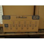 Pack of 10 Stanbow E27 4w LED filament light bulbs, new and boxed