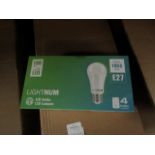 Pack of 4 Lightnum E27 13w LED light bulbs, new and boxed