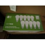 Pack of 10 Lightnum A60˜ E27 13w LED light bulbs, new and boxed