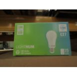 12x Packs of 15 Lightnum E27 13w LED light bulbs, new and boxed