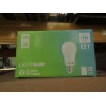 12x Packs of 15 Lightnum E27 13w LED light bulbs, new and boxed