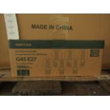 Pack of 6 Ampton G45 E27 4w L˜ED filament light bulbs, new and boxed